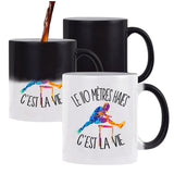 Mug magique 110 m c'est la vie Athlète | Tasse changement de couleur - Planetee