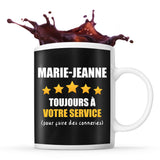 Mug Marie-Jeanne à votre service pour des conneries - Planetee