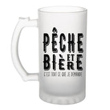Chope de bière Pêche et bière - Planetee