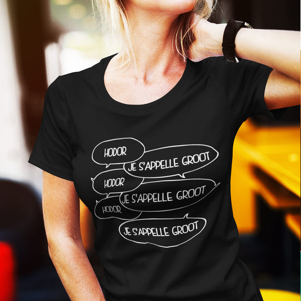 T-shirt femme Groot Hodor - Planetee