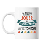 Mug Ma mission Tennis de Table avec Tonton - Planetee