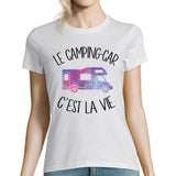 T-shirt femme Camping Car c'est la vie - Planetee