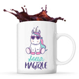 Mug blanc Licorne Magique Soeur - Planetee