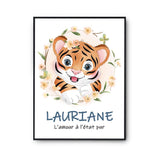 Affiche Lauriane Amour Pur Tigre - Planetee