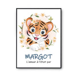 Affiche Margot Amour Pur Tigre - Planetee