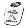 Bavoir bébé La copine de boisson de son voisin Bière - Planetee