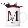 Mug Blanc Marie Lettre Fleur - Planetee