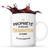 Mug blanc Propriété du Meilleur Dessinateur - Planetee