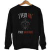 sweat J'peux pas J'suis Sagitaire noir - Planetee