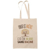 Sac Tote Bag J'peux pas Généalogie beige - Planetee