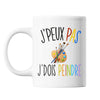 Mug Peinture j'peux pas Blanc - Planetee