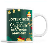 Tasse Noël Secrétaire de Mairie femme Vert - Planetee