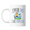 Mug Animateur j'peux pas Blanc - Planetee