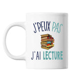 Mug Lecture j'peux pas Blanc - Planetee