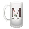 Chope de bière Marie-Louise Lettre Fleur - Planetee