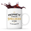 Mug blanc Propriété du Meilleur Ambulancier - Planetee
