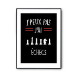 Affiche Catch j'peux pas Noir - Planetee