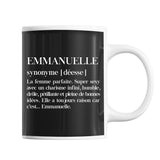 Mug Emmanuelle Définition Déesse - Planetee