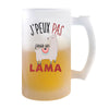 Chope de bière Lama j'peux pas - Planetee