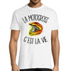 T-shirt homme motocross c'est la vie - Planetee