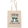 Sac Tote Bag J'peux pas Soulevé de terre haltérophilie crossfit beige - Planetee