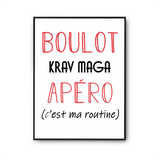 Affiche Krav Maga C'est ma Routine - Planetee