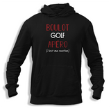 Sweat à capuche Golf C'est ma Routine - Planetee