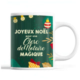 Tasse Noël Clerc de Notaire femme Vert - Planetee