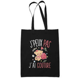 Sac Tote Bag Couture Je peux pas Noir - Planetee