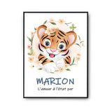 Affiche Marion Amour Pur Tigre - Planetee