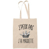 Sac Tote Bag J'peux pas Maquette beige - Planetee