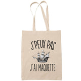 Sac Tote Bag J'peux pas Maquette beige - Planetee