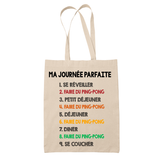 Tote Bag Ping-Pong Journée Parfaite - Planetee