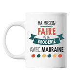 Mug Ma mission Broderie avec Marraine - Planetee