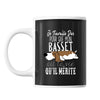 Mug Basset Je travaille dur - Planetee