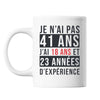 Mug 41 Ans Expérience Blanc - Planetee