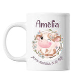 Mug Amélia Amour et Biberon de Lait Vache - Planetee