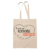 Tote Bag Responsable Irremplaçable - Planetee