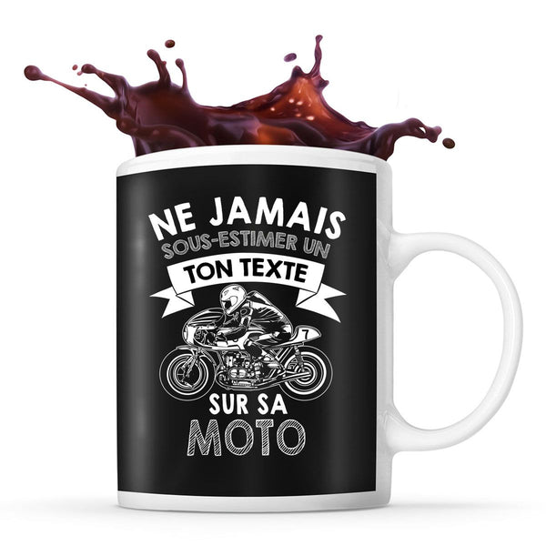 Mug personnalisable moto Prénom Métier Age tasse pour Motard - Planetee