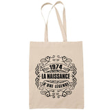 Sac Tote Bag 1974 Naissance Légende beige - Planetee