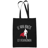 Sac Tote Bag Décathlonien Je peux pas Noir - Planetee