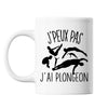 Mug Plongeon j'peux pas Blanc - Planetee