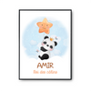 Affiche Amir bébé Panda Roi des Câlins - Planetee