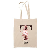 Tote Bag beige Tess Lettre Fleur - Planetee