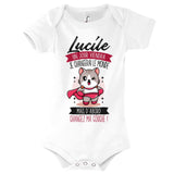 Body bébé Prénom Lucile Humour - Planetee