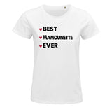 T-shirt femme Best Mamounette Ever - Planetee