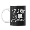 Mug Sudoku j'peux pas Noir - Planetee