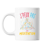 Mug Méditation j'peux pas Blanc - Planetee