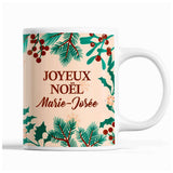 Tasse Noël Marie-Josée Beige - Planetee