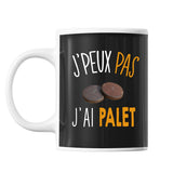 Mug Palet j'peux pas Noir - Planetee